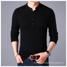 PK18ST088 cashmere sweater button collar fashion man sweater